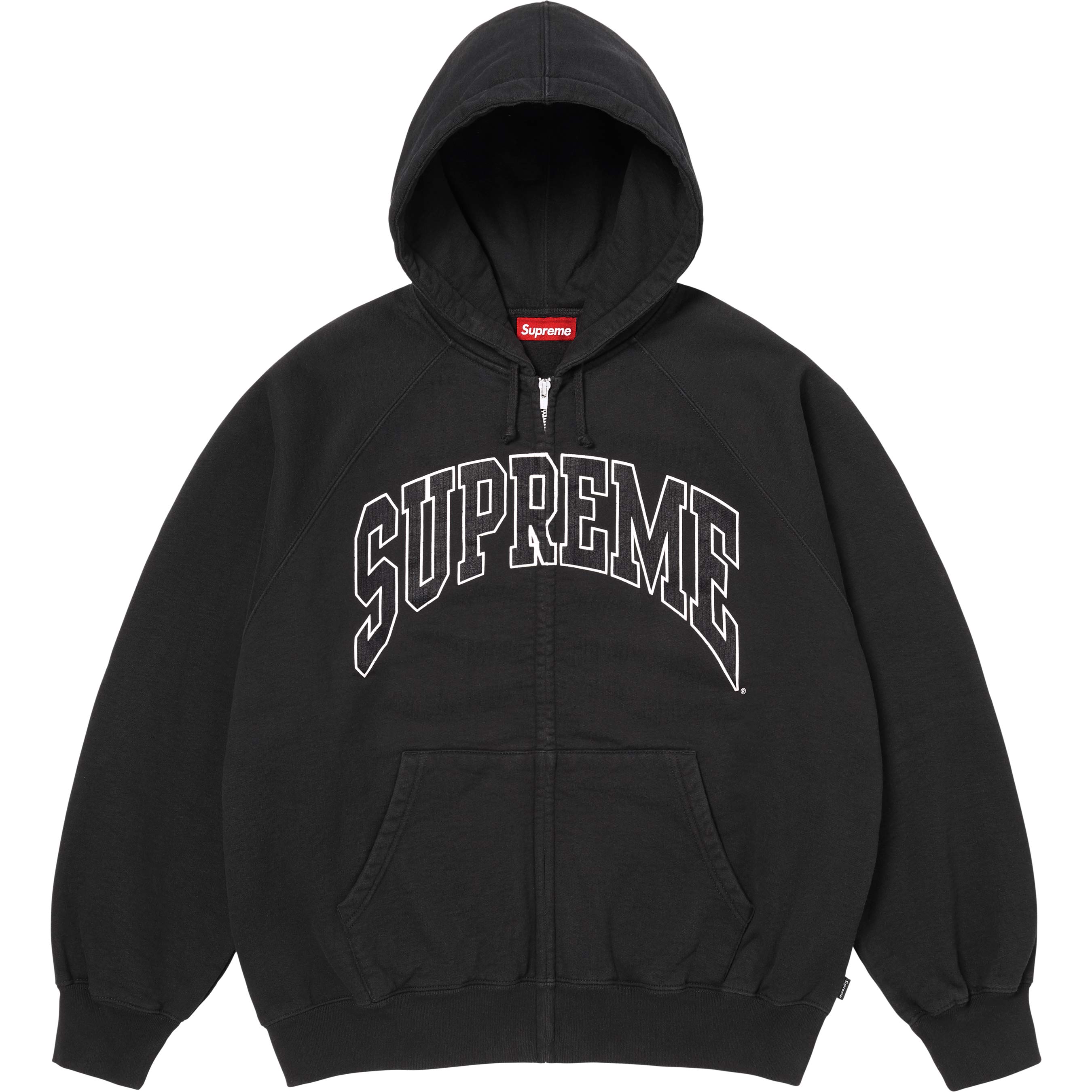 Cracked Raglan Zip Up Hooded Sweatshirt view 17